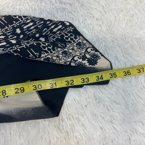 NWT Forever 21 Black Cream Woven Cardigan Sz M - Picture 4 of 5